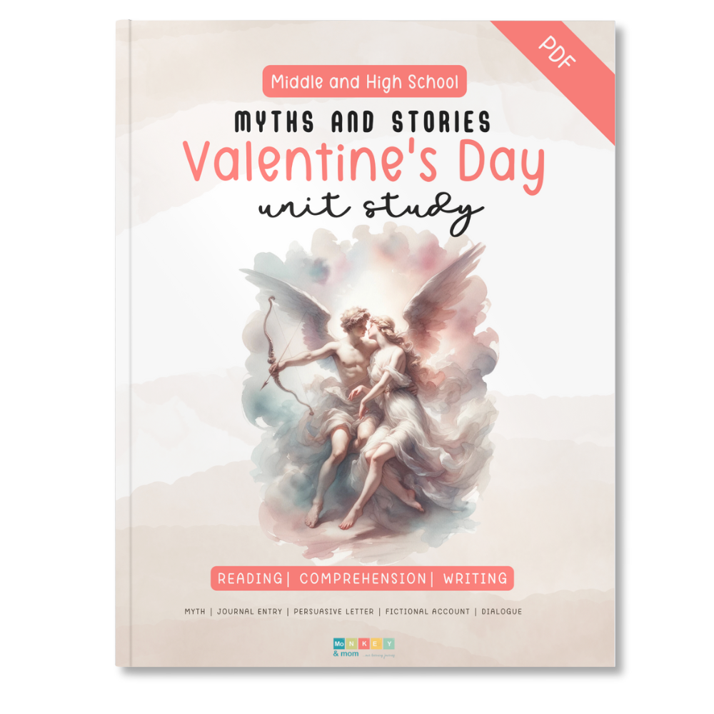 Valentine’s Day Unit Study – Greek Mythology Study and Writing Pack