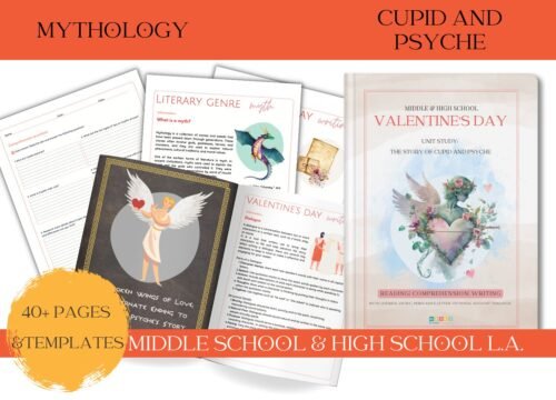 Myth unit study valentine's day cupid and psyche printable
