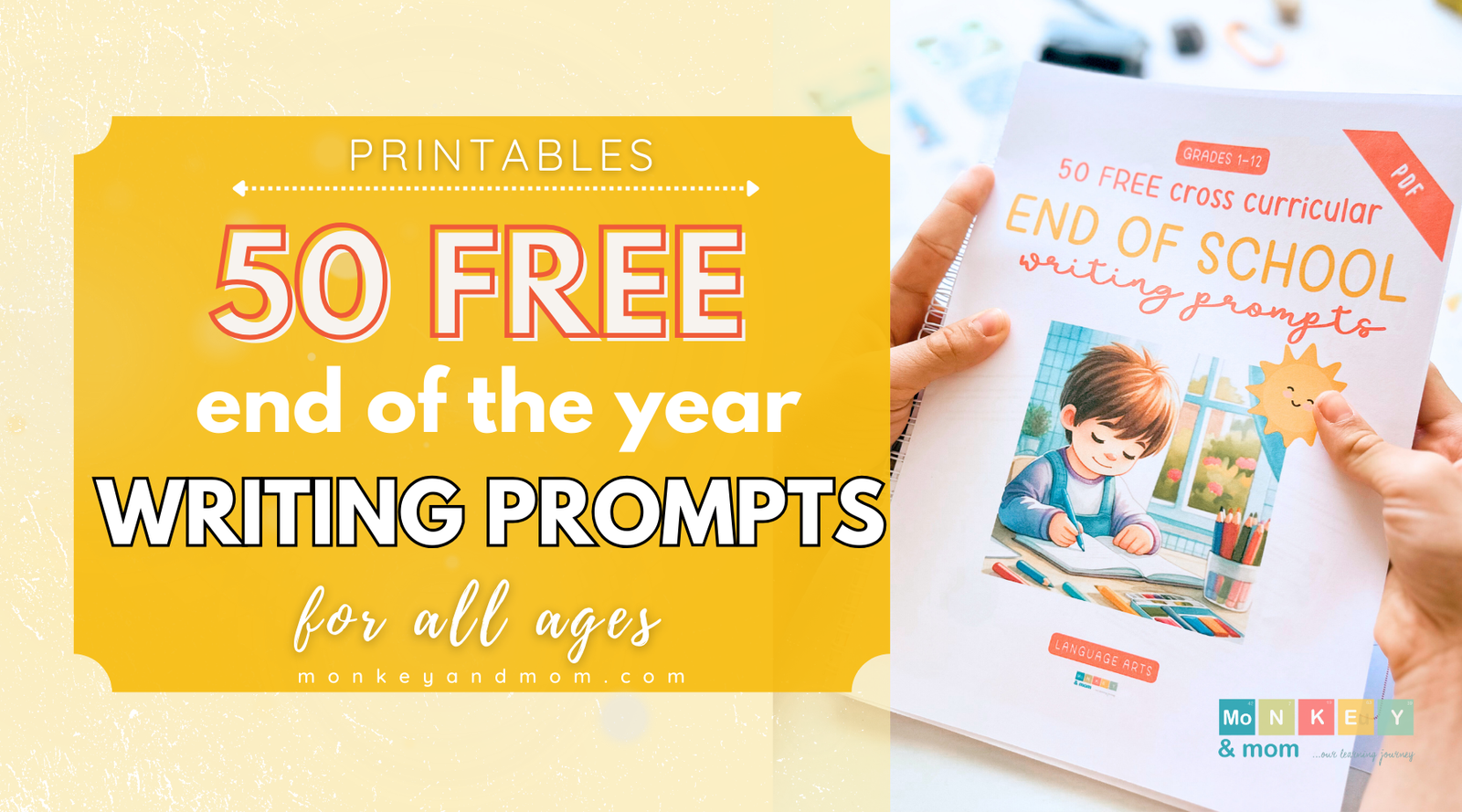 50 free end of the school year writing prompts for all ages