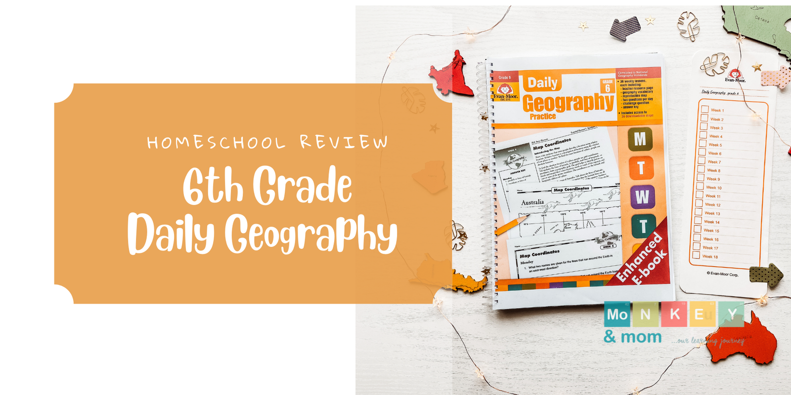 Daily Geography 6 review monkeyandmom homeschooling