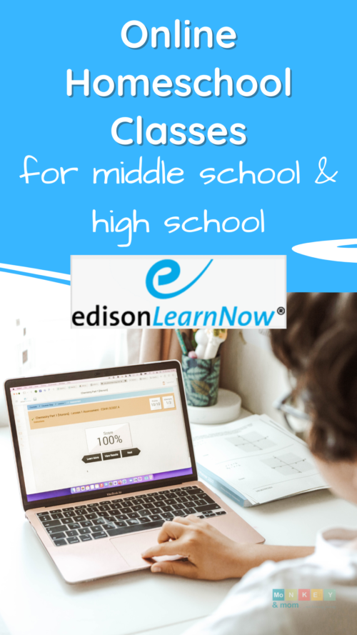 Homeschool Science Curriculum - EdisonLearnNow Review - Monkey And Mom