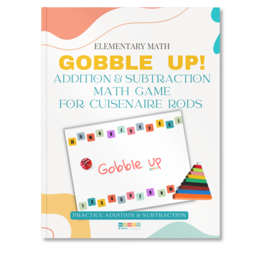 Gobble Up Adiition and Subtraction Math Game Printable