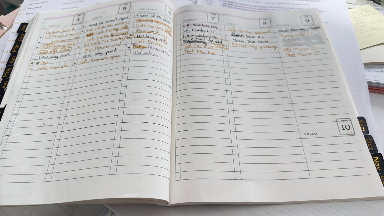 My planner