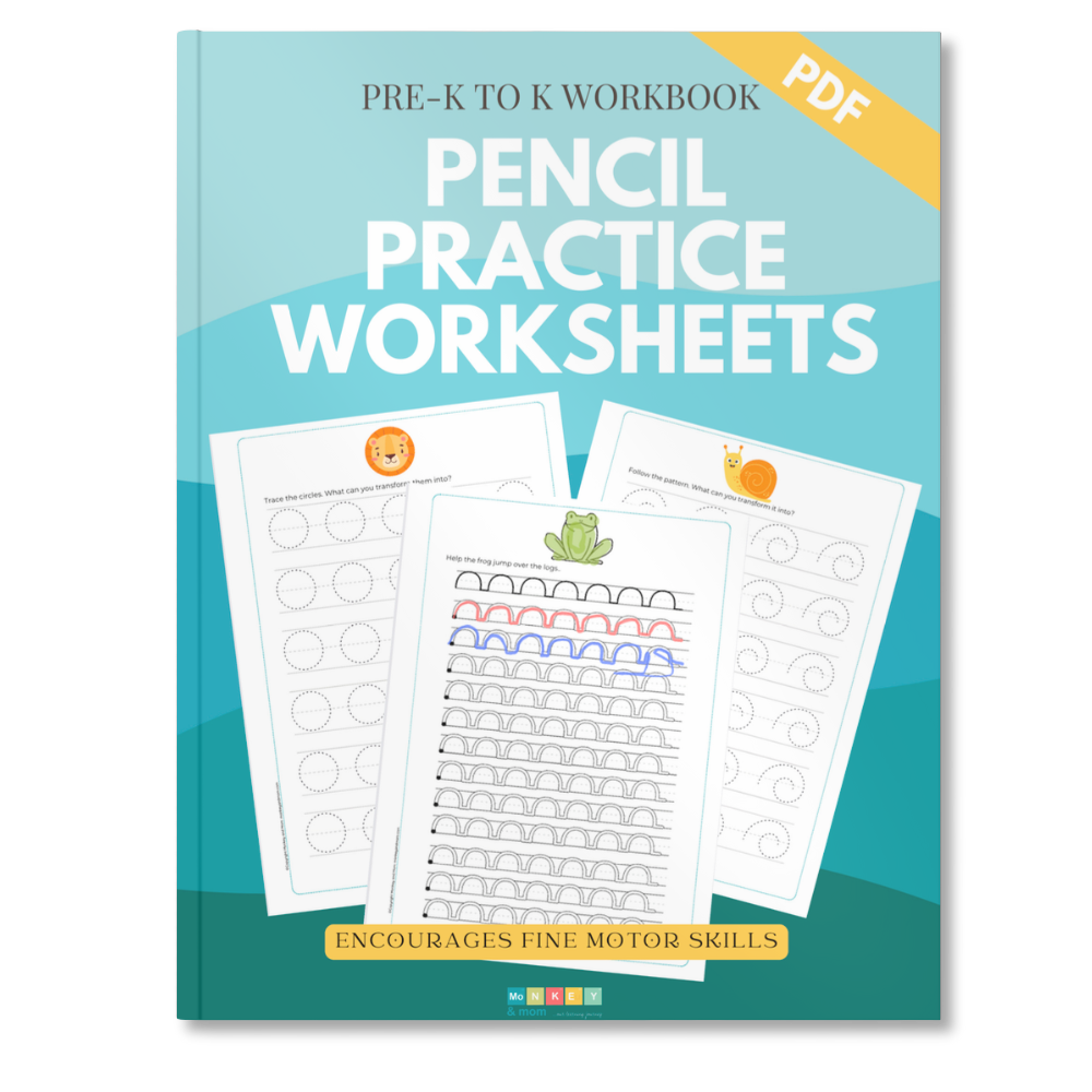 Pencil Practice Worksheets PreK