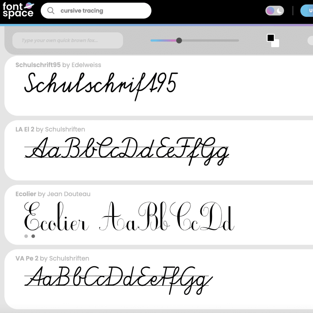 cursive handwriting free fonts