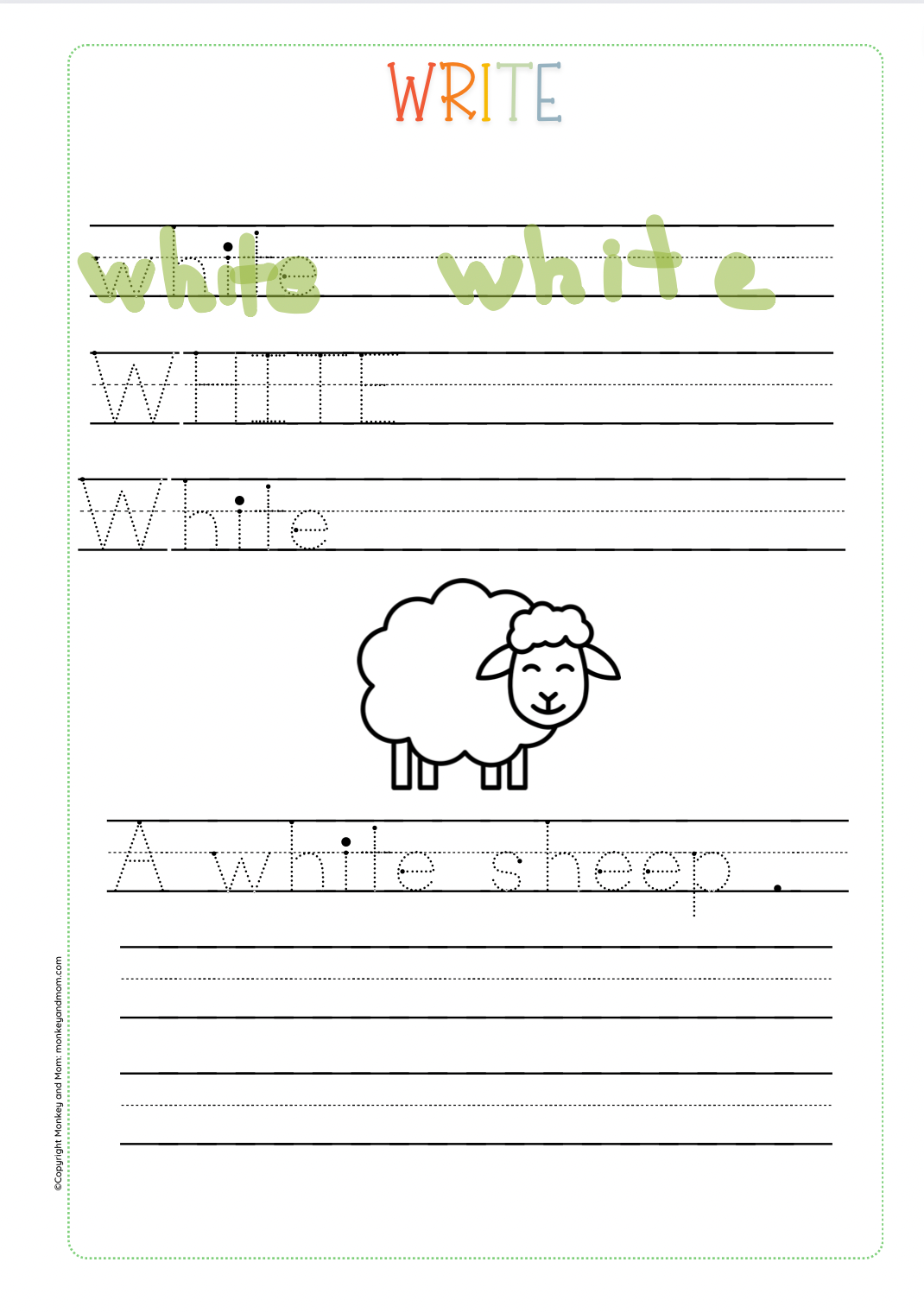 I know my colors - Color reading workbook - PreK (learn colors)