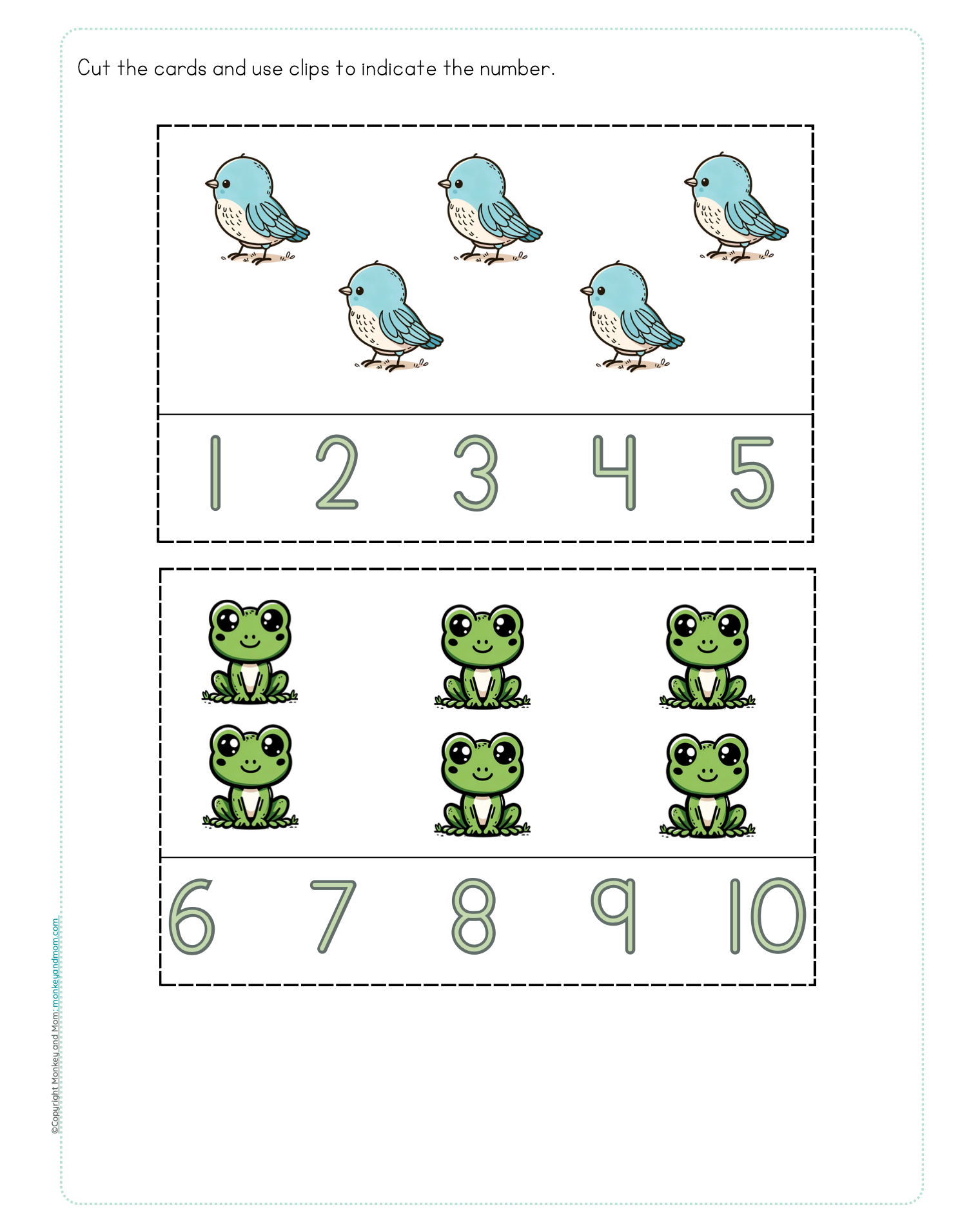 Number Tracing Worksheets PDF – My First Number Workbook Spring Edition – Numbers to 10