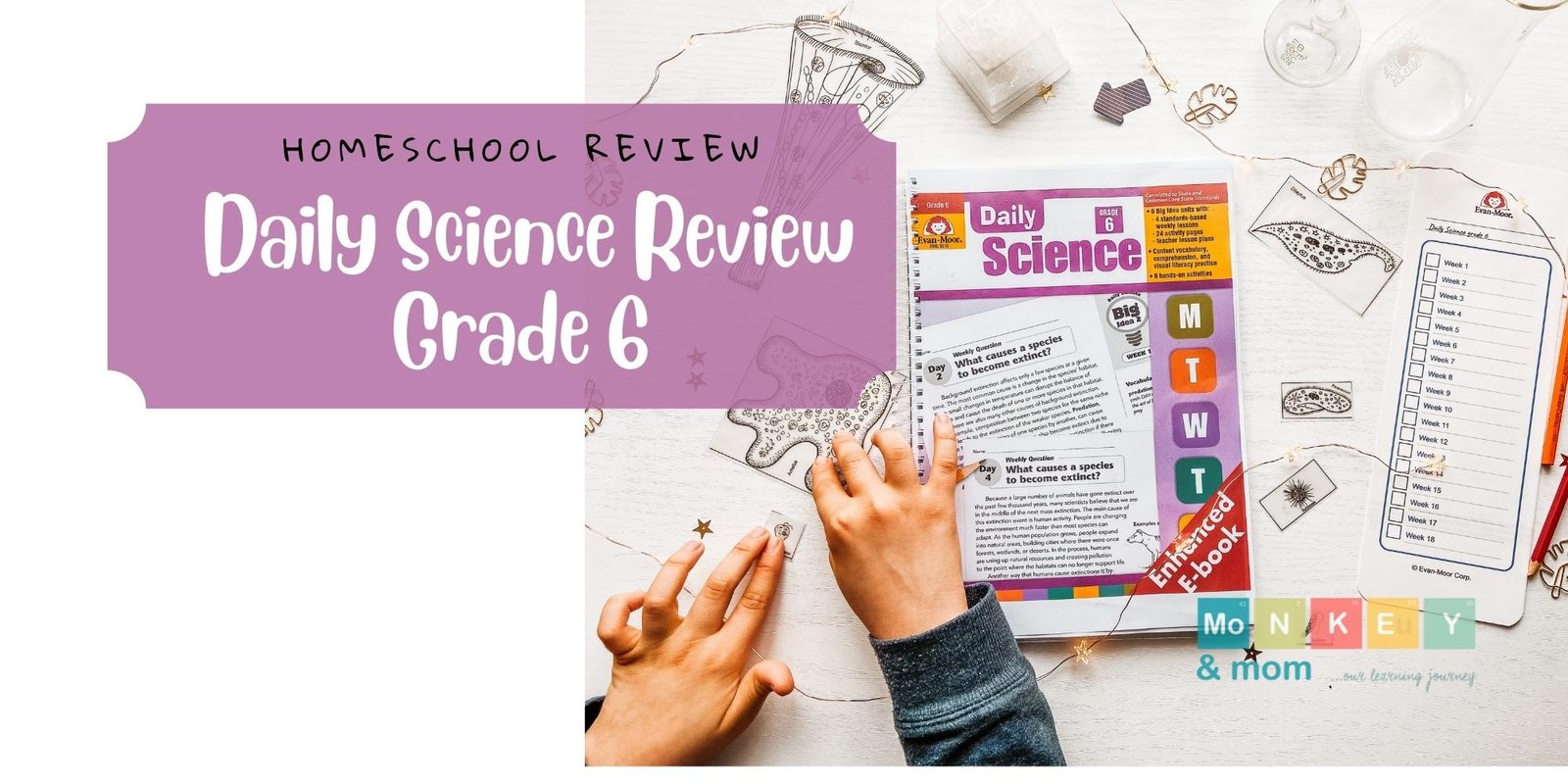 daily science review middle school evan moor grade 6
