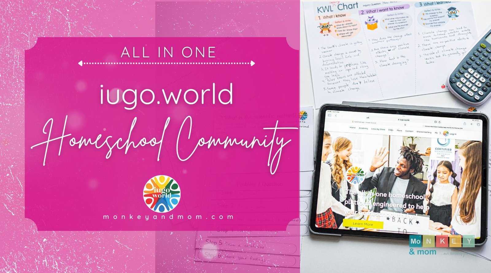 Iugo.world Review  The Best Homeschool Community Hub - Monkey And Mom